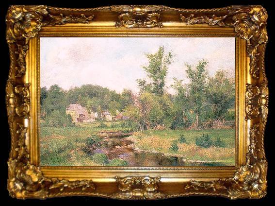 framed  Metcalf, Willard Leroy Farm Scene, ta009-2